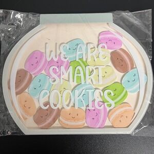 Making the Grade We Are Smart Cookies Magnetic Classroom Decor Macaron Sign NEW